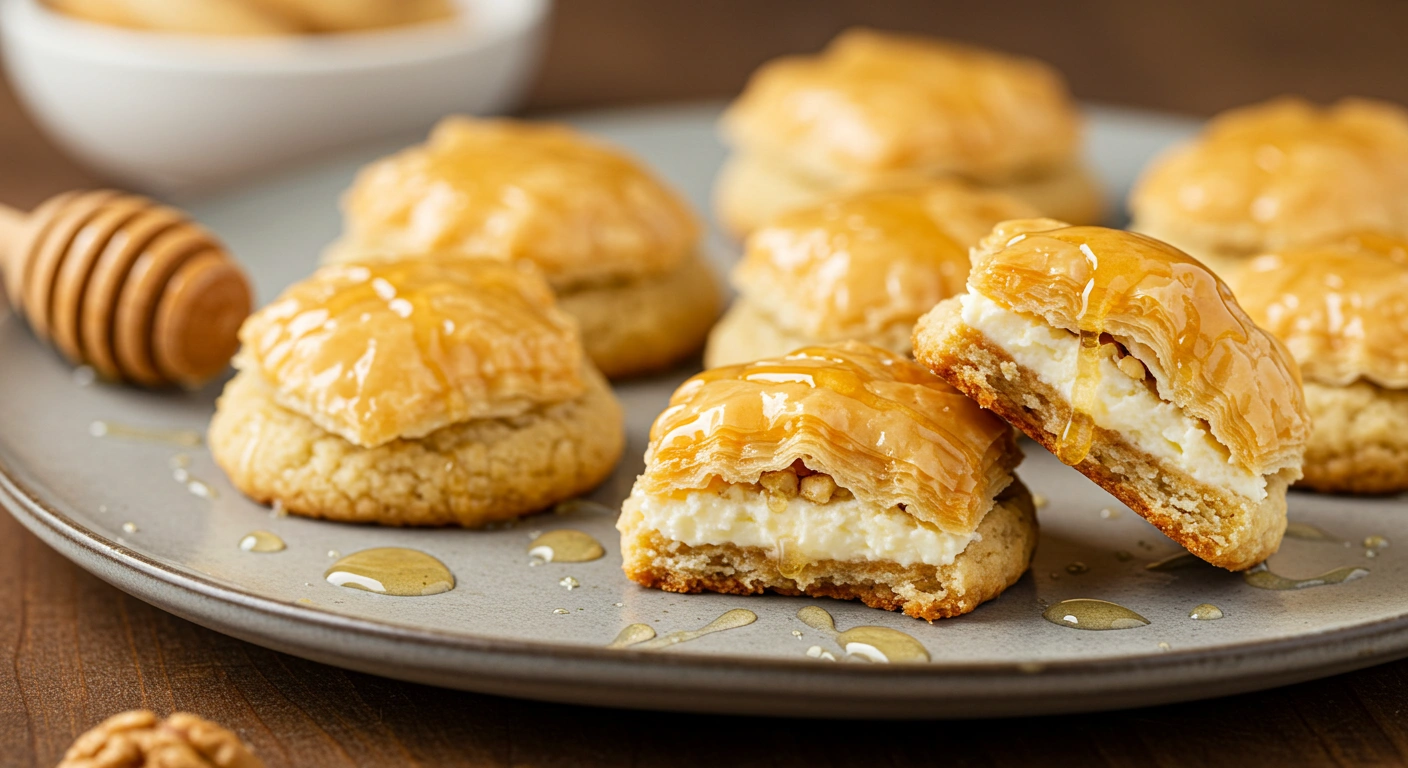 Irresistible Baklava Cheesecake Phyllo Cookies - secondary view